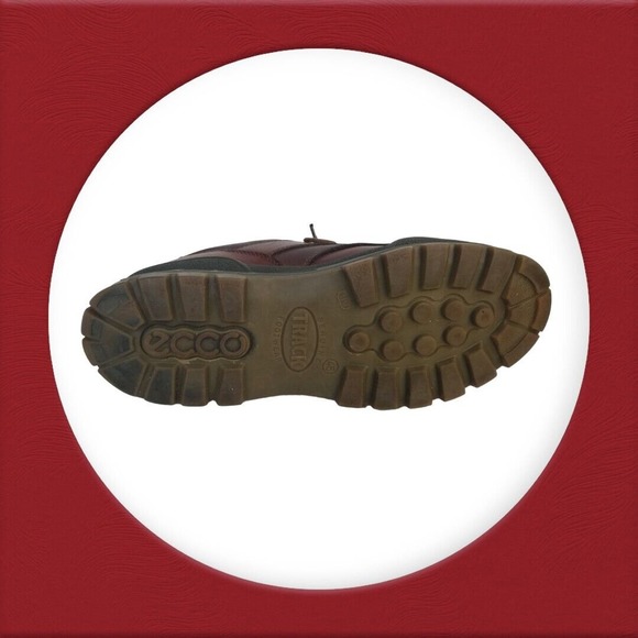 ECCO Track Gore-Tex Brown Leather Lace Up Sneaker Shoes Mens Euro 45‎ US 12 - Picture 16 of 16